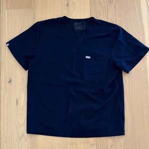 Figs Men's Scrub Top (Navy XL)